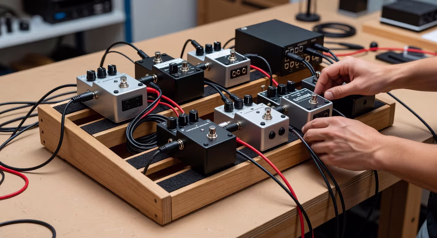 Building a bass pedalboard step-by-step assembly process