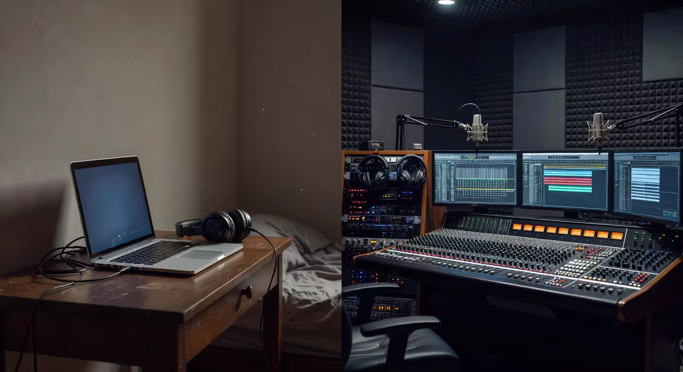 Budget versus professional beat making setup comparison