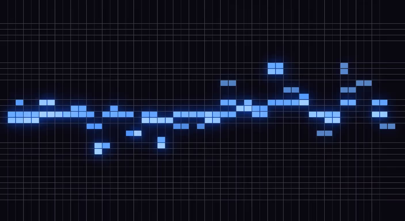 MIDI piano roll with scale highlighting enabled