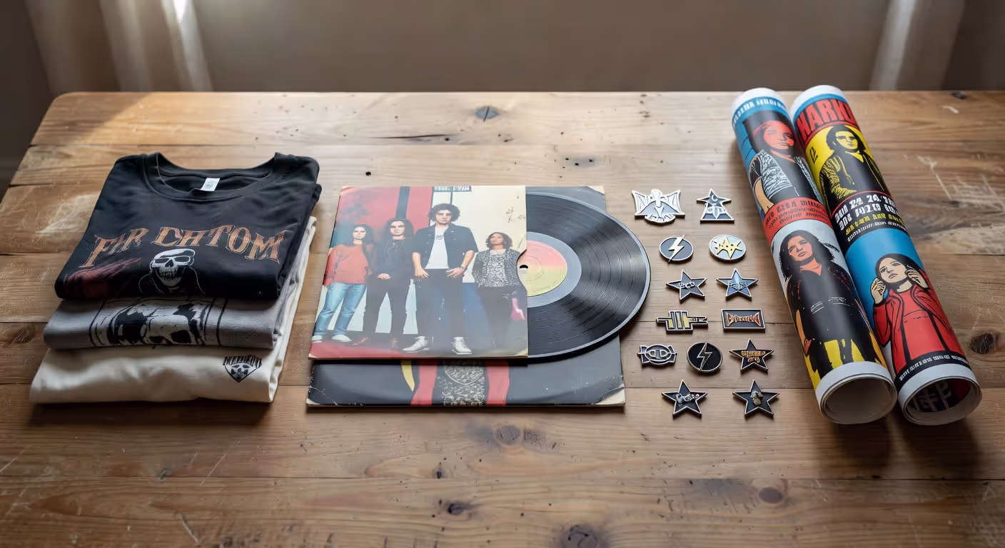 Music artist merchandise for independent musicians