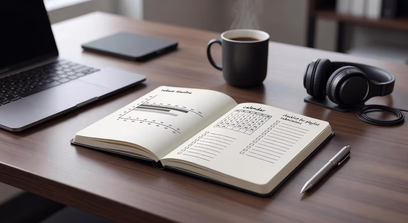 Playlist pitching strategy planning workspace
