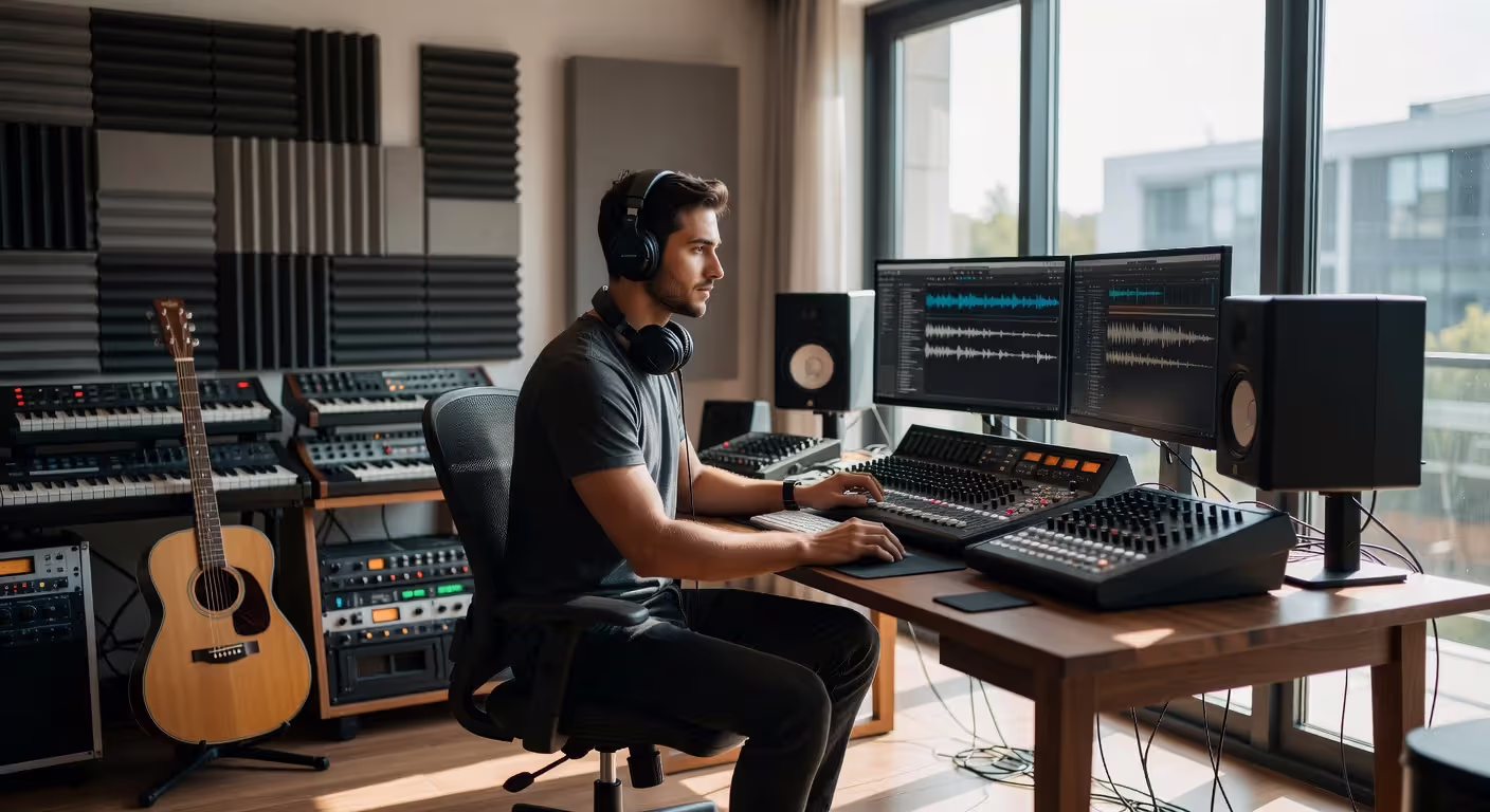 Independent artist maintaining control of their music recordings